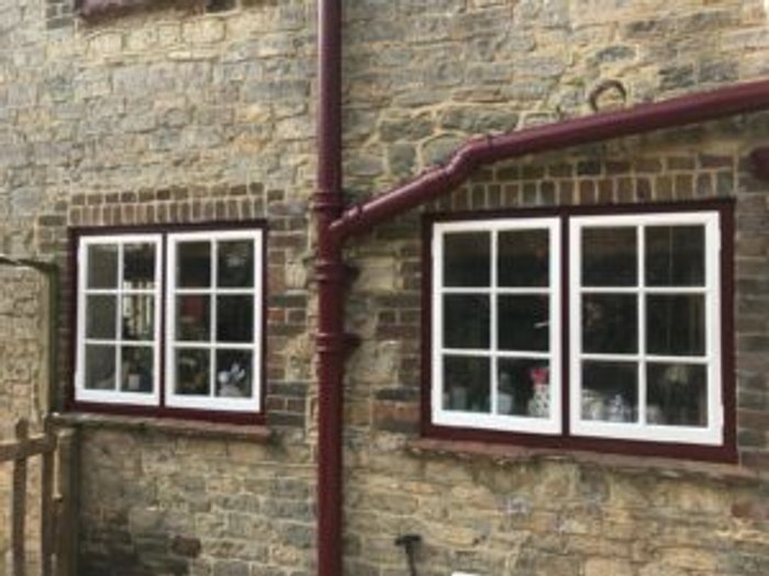 Exterior masonry and timber repainted