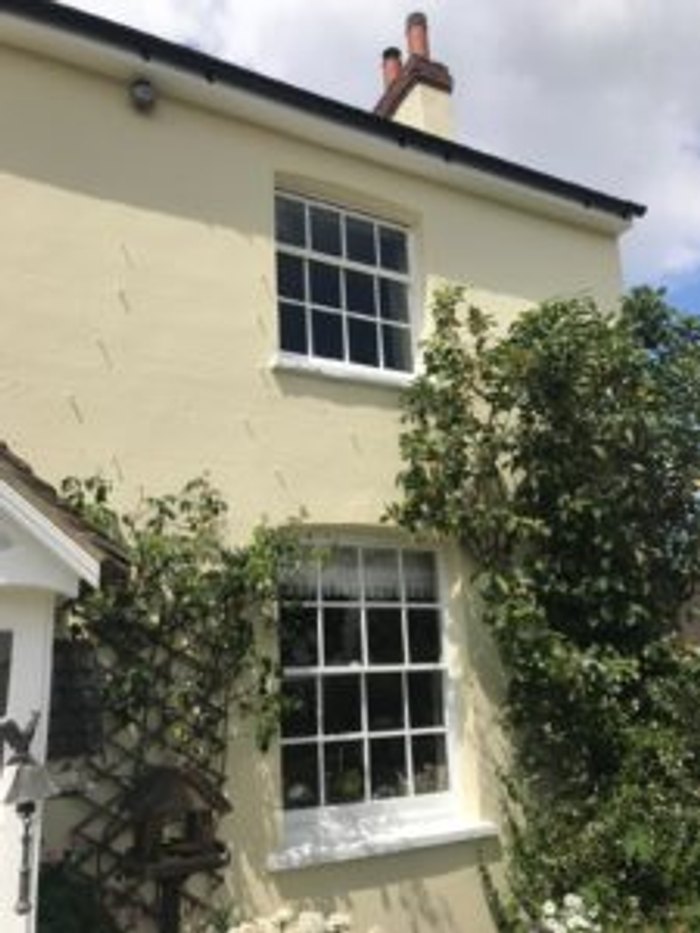 Exterior decorating and timber maintenance on an estate property